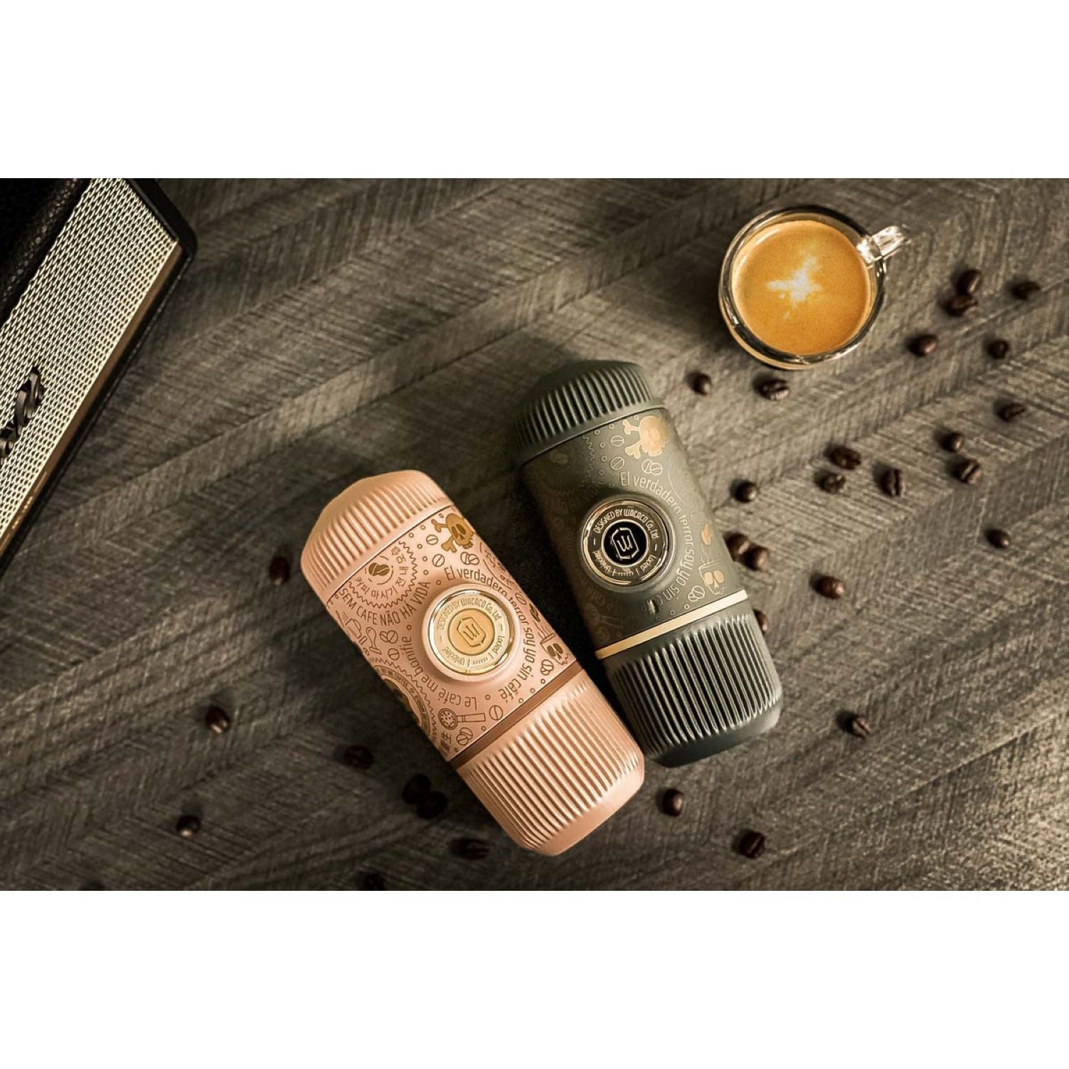 Wacaco Nanopresso Dark Soul + Case Espresso Coffee Maker