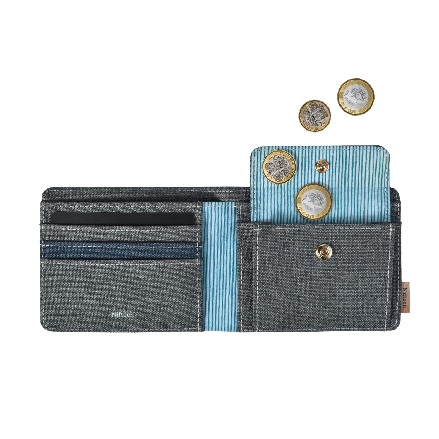 Nifteen London Billfold Wallet With Coin Purse