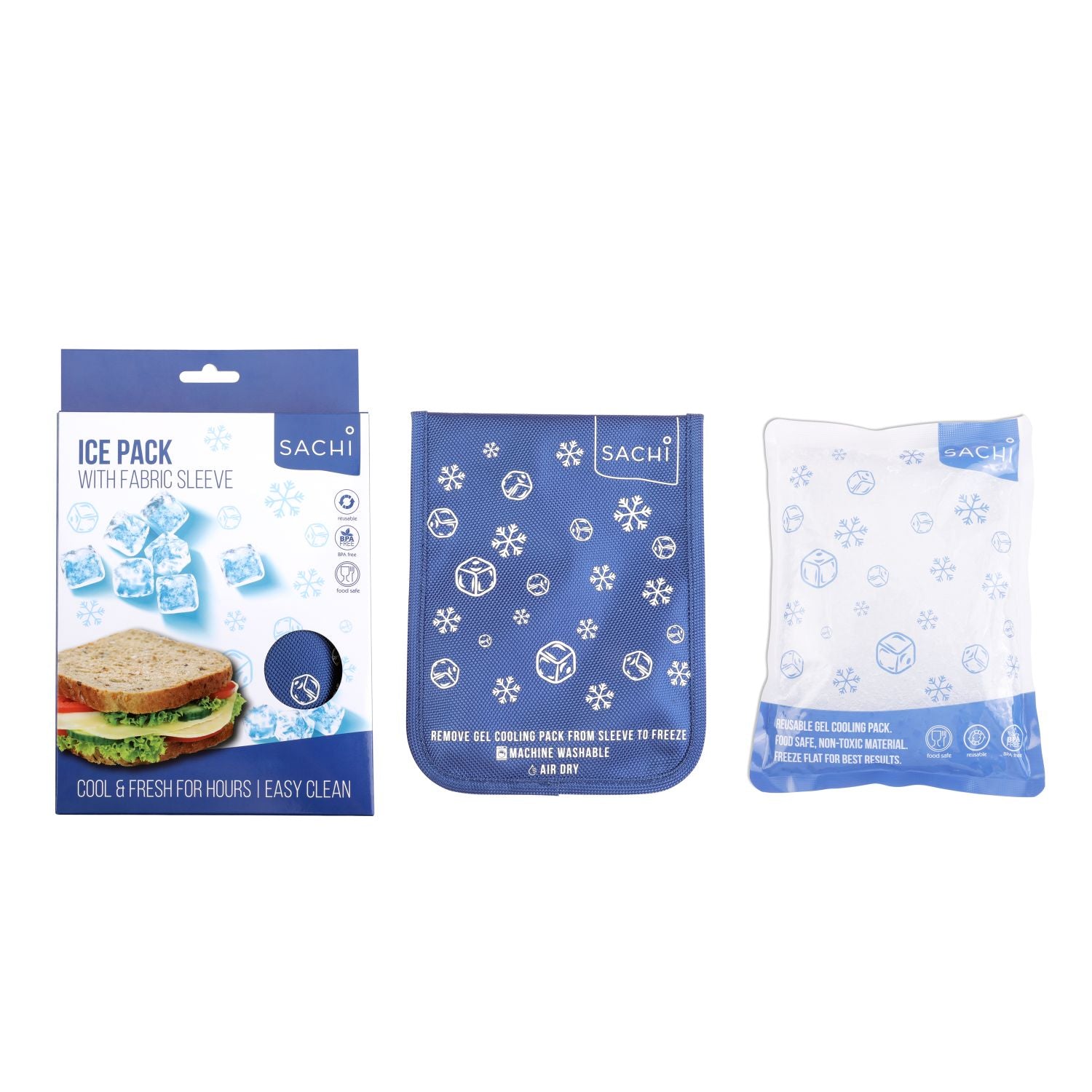 SACHI Gel Ice Pack with Fabric Sleeve