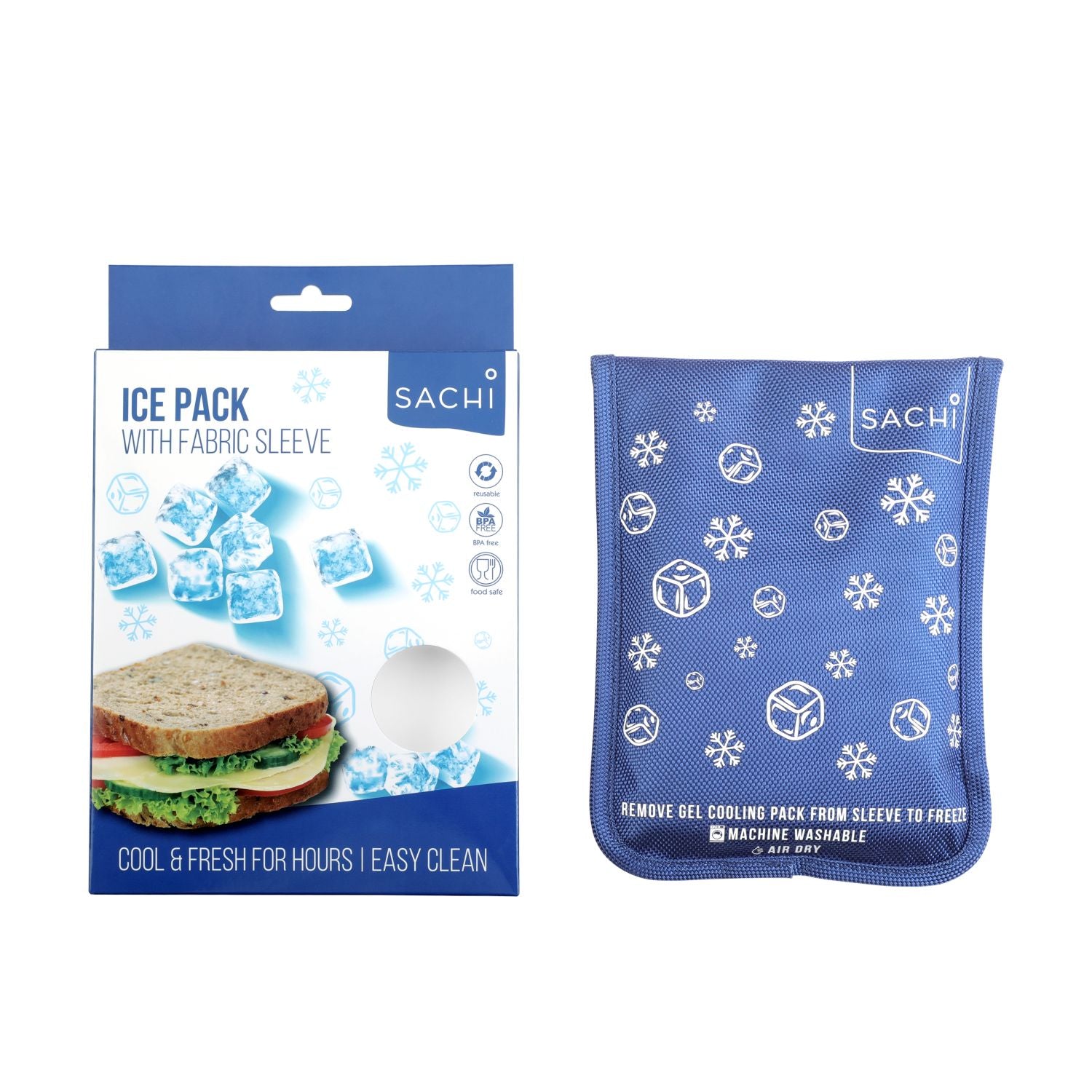 SACHI Gel Ice Pack with Fabric Sleeve