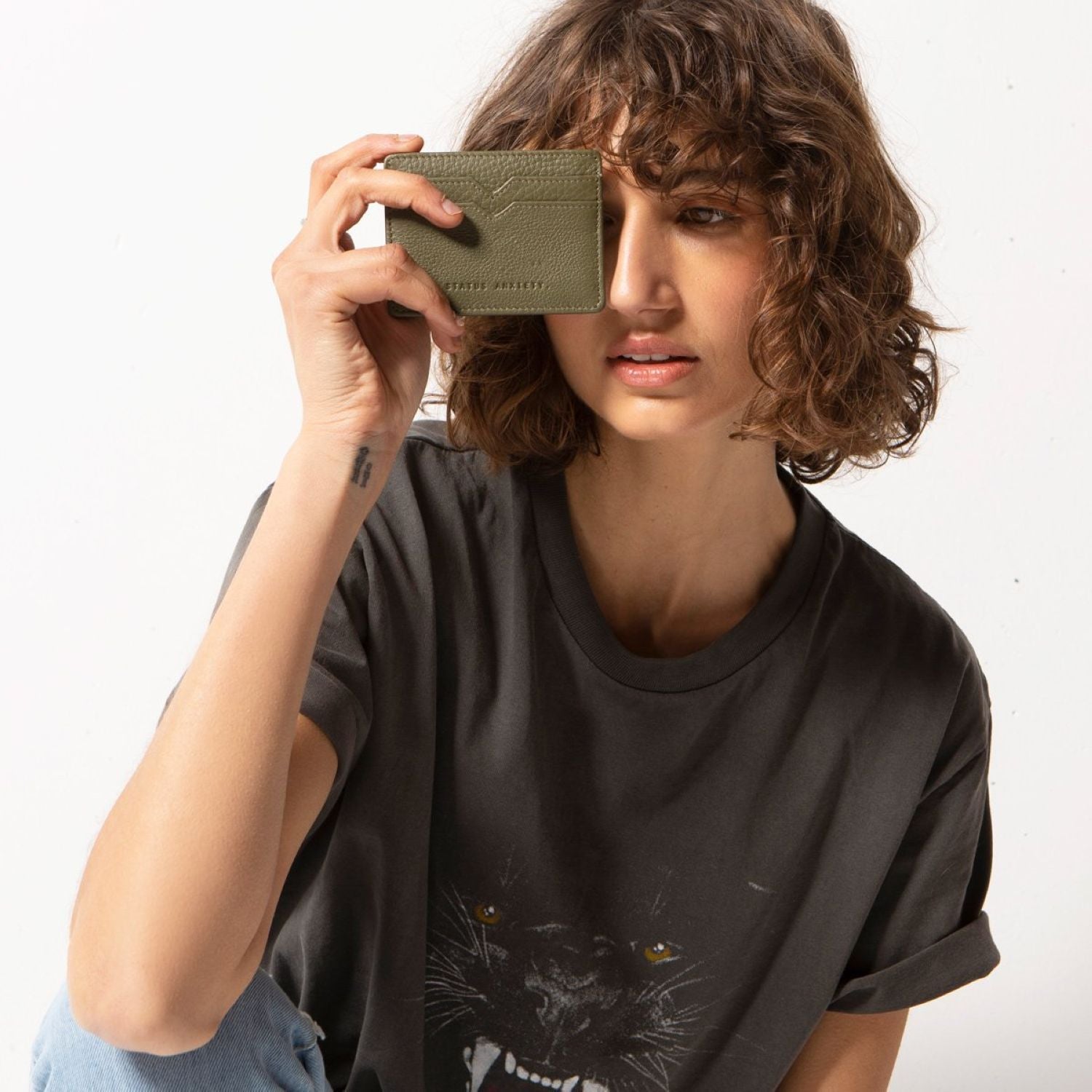 Status Anxiety Together For Now Leather Card Case (SA)