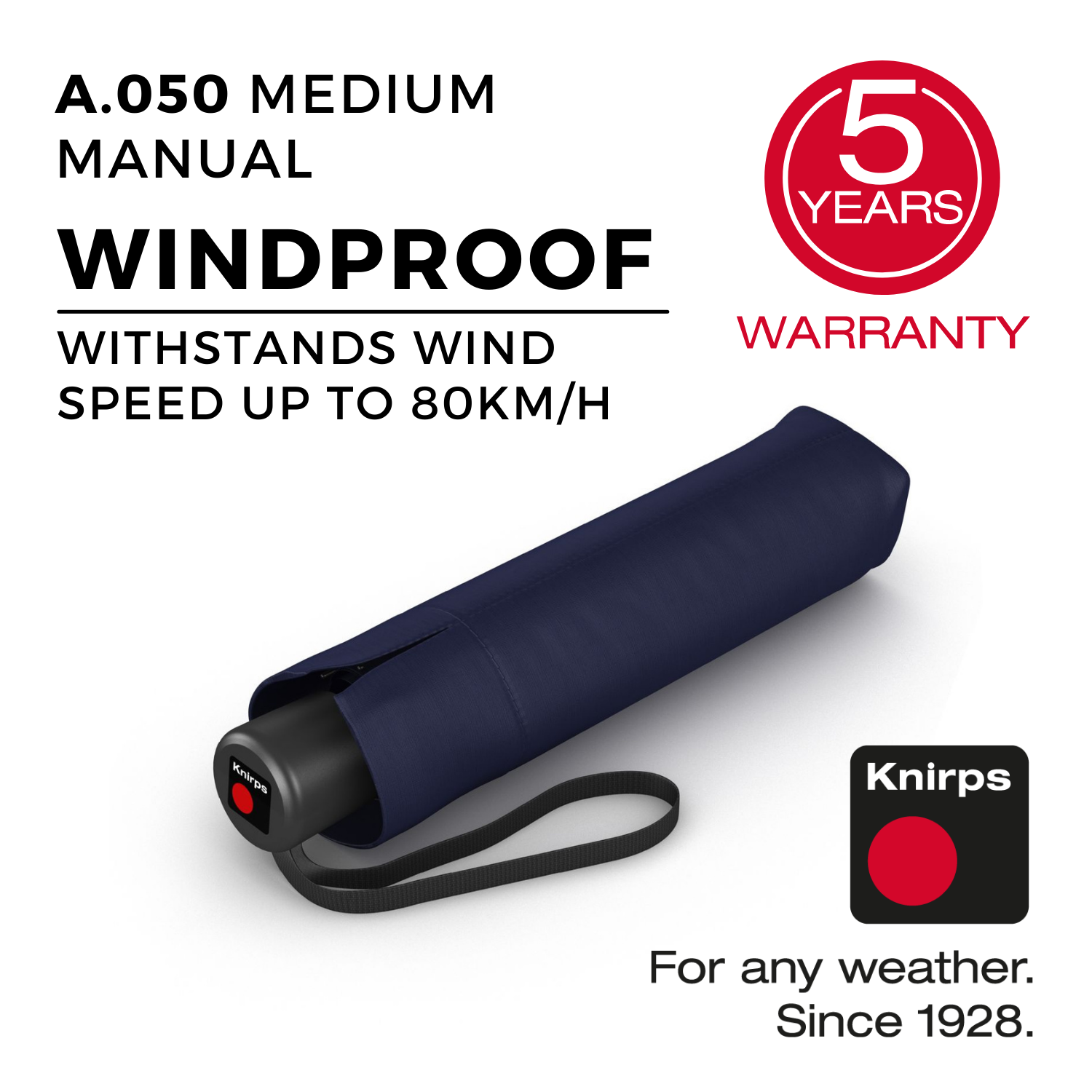 Knirps A.050 Medium Manual Umbrella (SA)