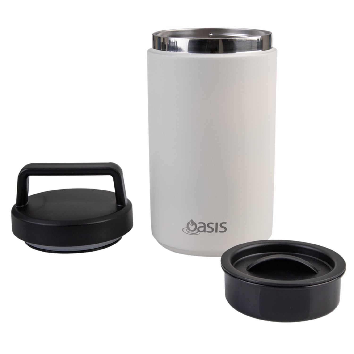 Oasis Stainless Steel Insulated Dual Compartment Food Flask with Handle 700ML | Gifts & Lifestyle, Insulated Food Flask, Travel Accessories | Oasis Bottles-2