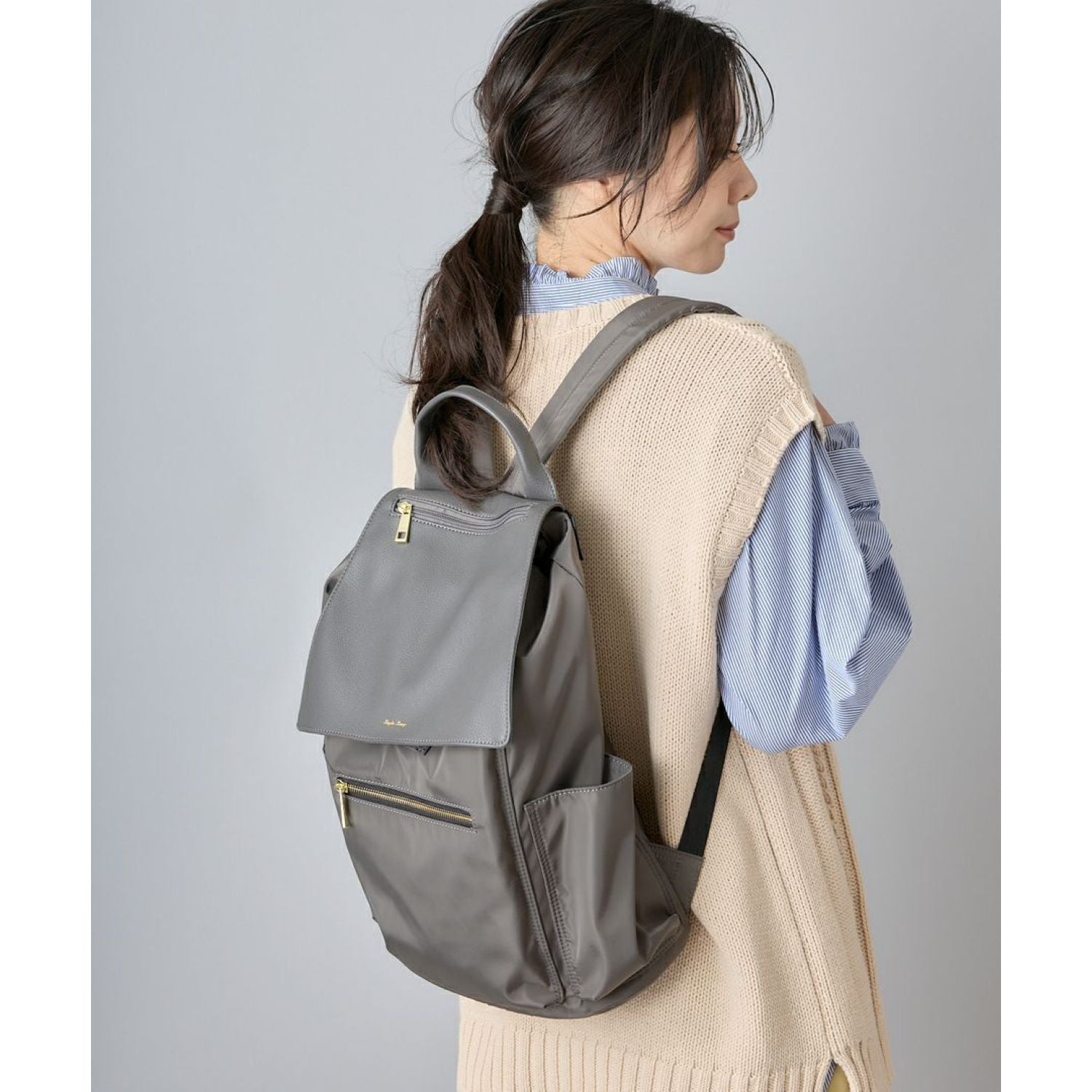 Legato Largo Polyester x Pu Backpack