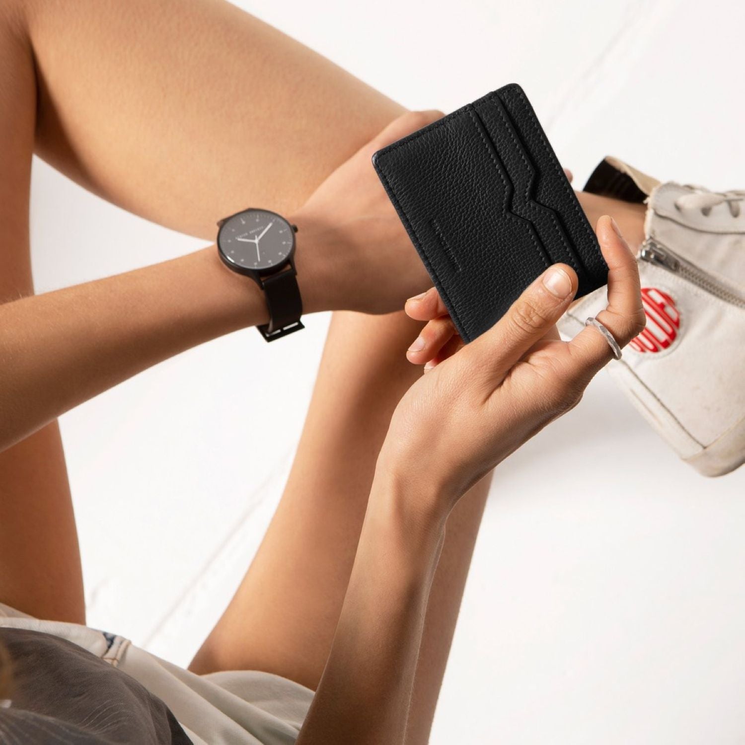 Status Anxiety Together For Now Leather Card Case (SA)