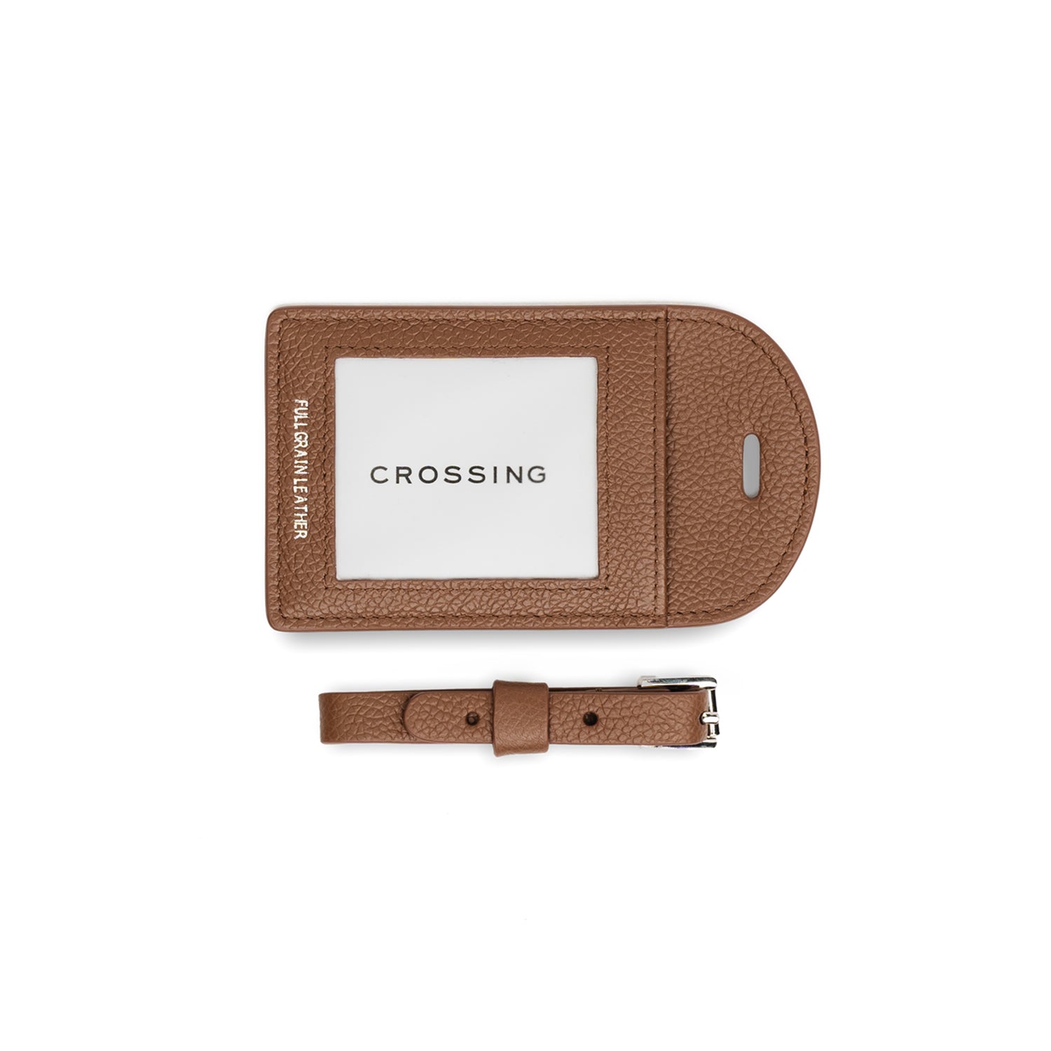 Crossing Milano Leather Luggage Tag