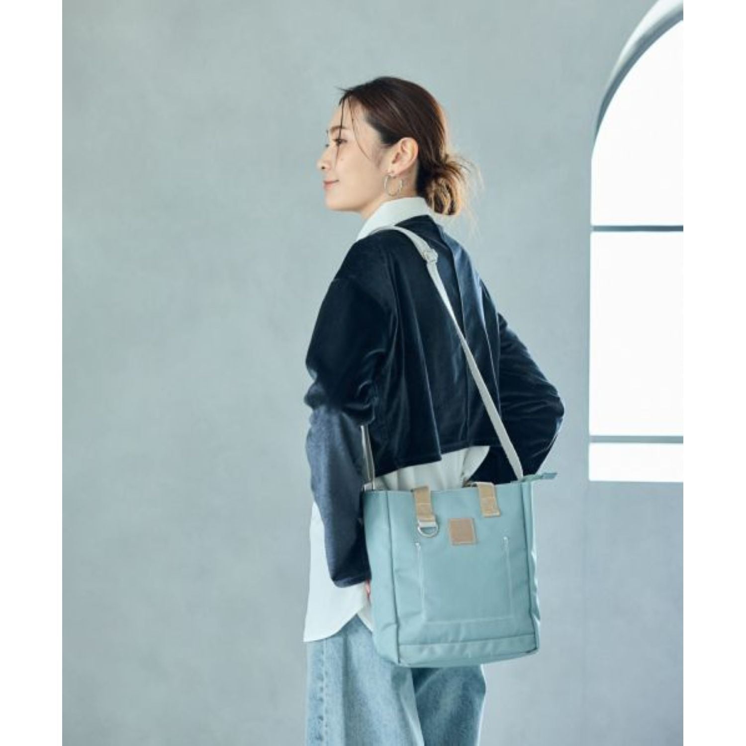 Anello Line 2Way Mini Tote Bag