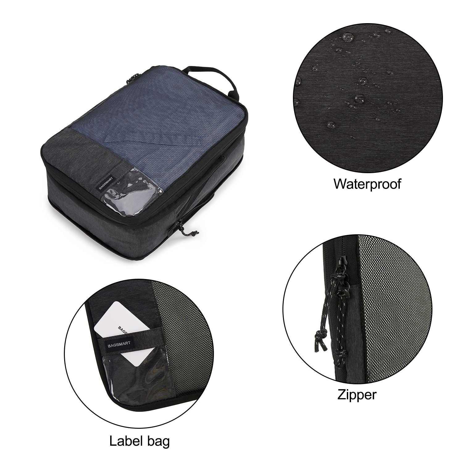 Bagsmart 6-In-1 Compression Packing Cubes