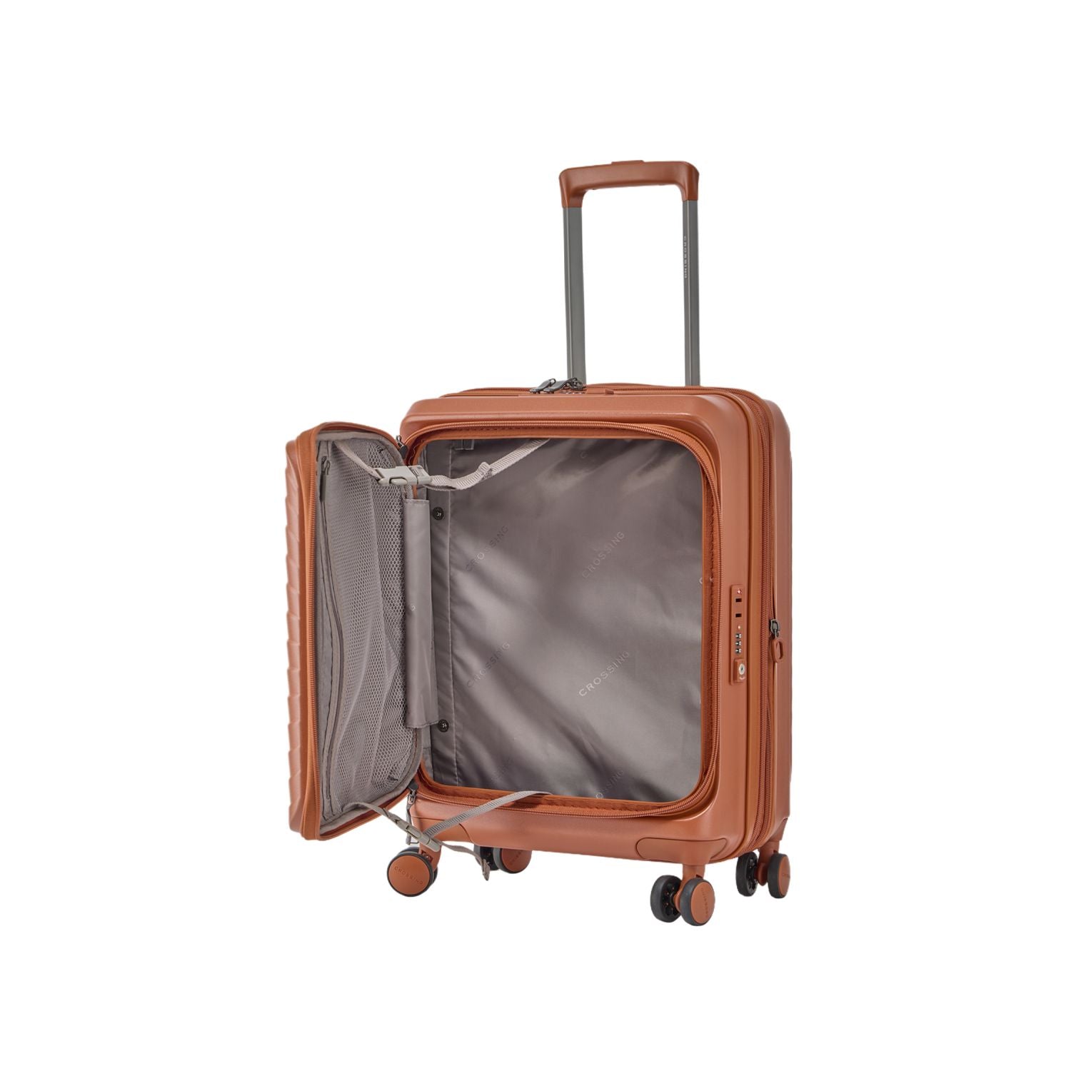 CROSSING INVI 20" Carry On Expandable Luggage With Front & Middle Access