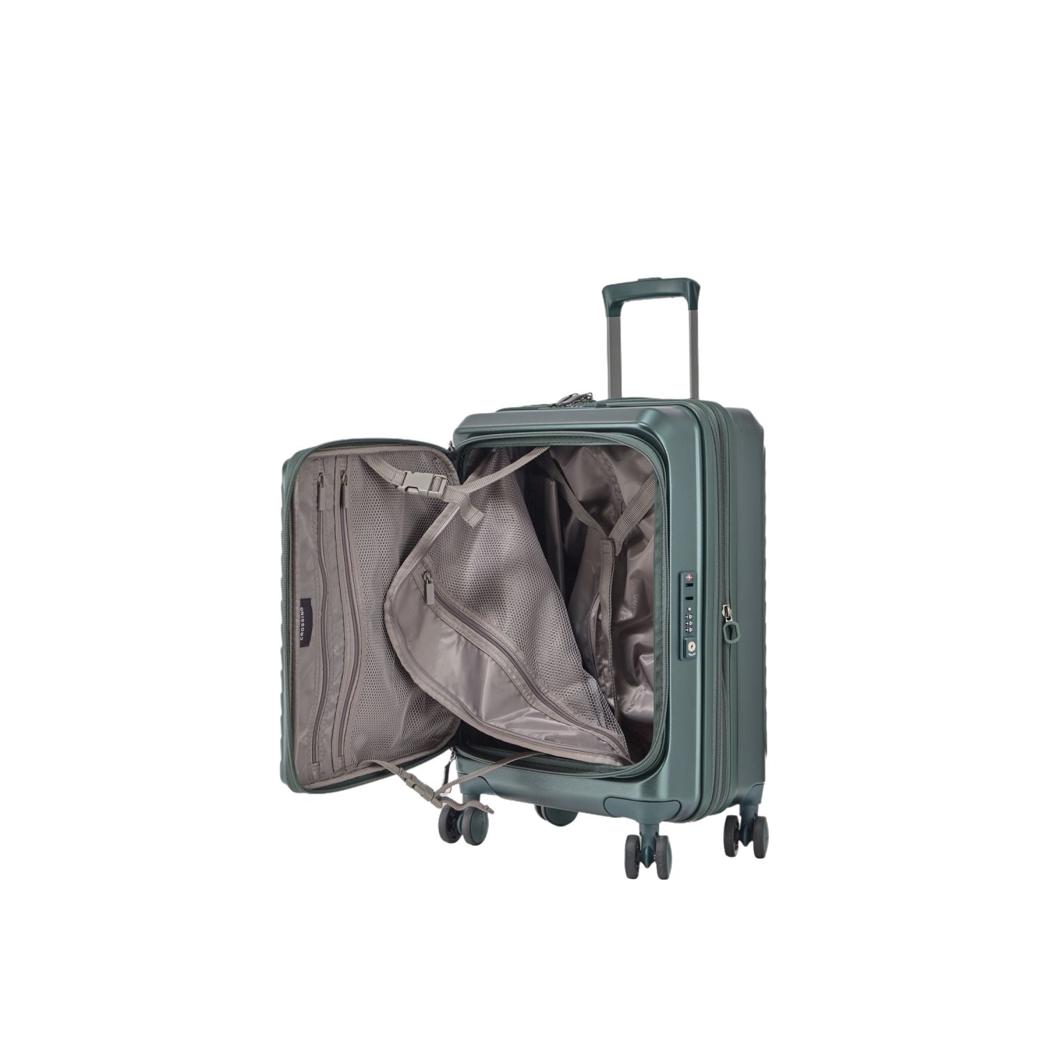 CROSSING INVI 20" Carry On Expandable Luggage With Front & Middle Access