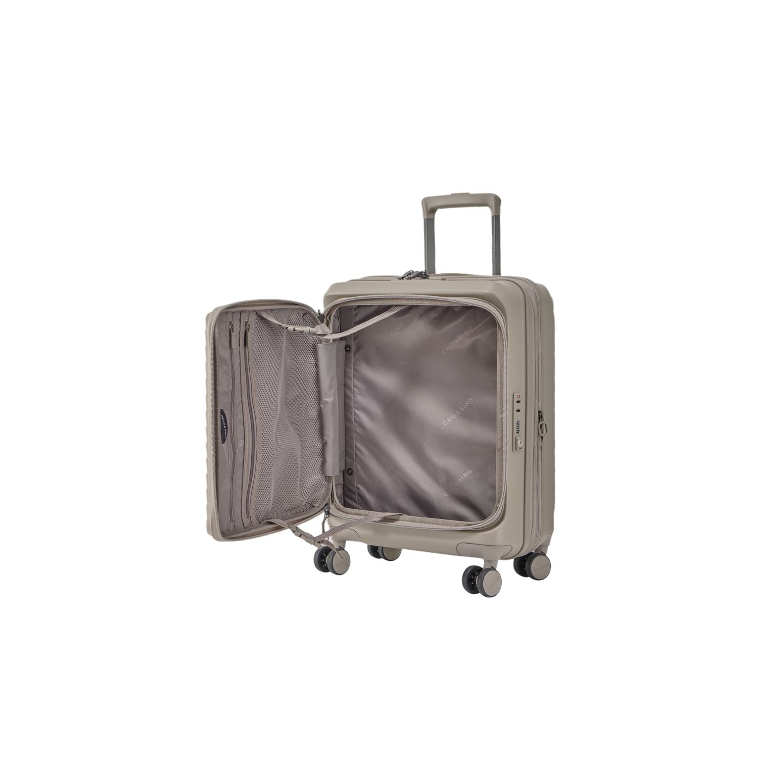 CROSSING INVI 20" Carry On Expandable Luggage With Front & Middle Access