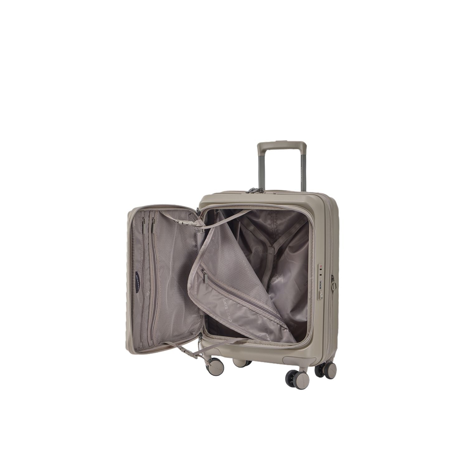 CROSSING INVI 20" Carry On Expandable Luggage With Front & Middle Access