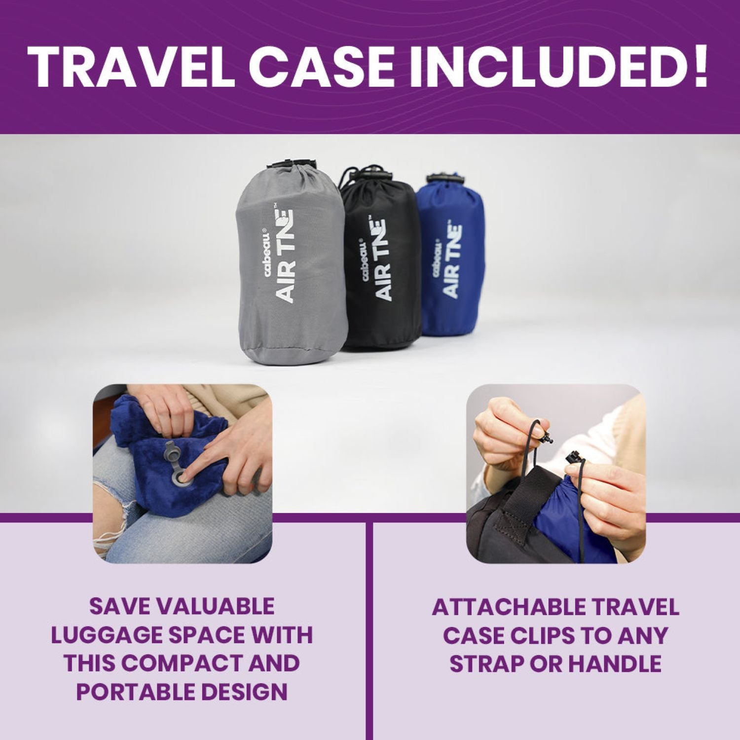 Cabeau AirTNE Inflatable Travel Neck Pillow (SA)