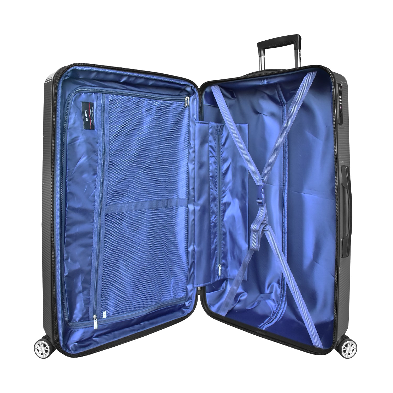 Crossing 084 Double Zipper Upright 20" Carry-on Luggage