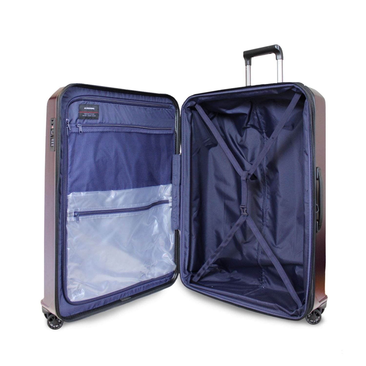 Crossing Ash 20" Carry-on Double Zip Upright Luggage