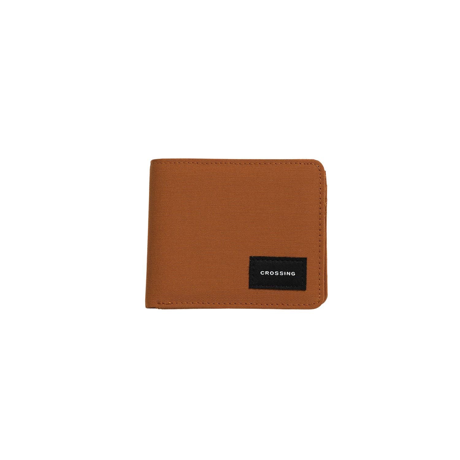 Crossing Bifold Wallet with Coin Pocket & Card Flap RFID