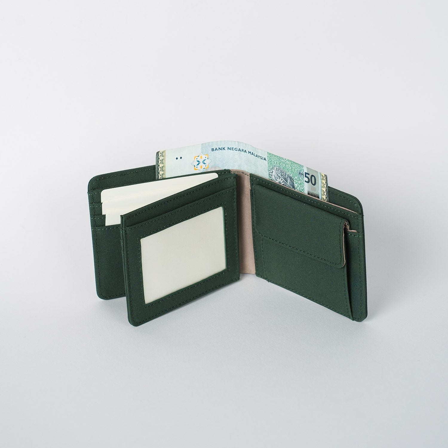 Crossing Bifold Wallet with Coin Pocket & Card Flap RFID