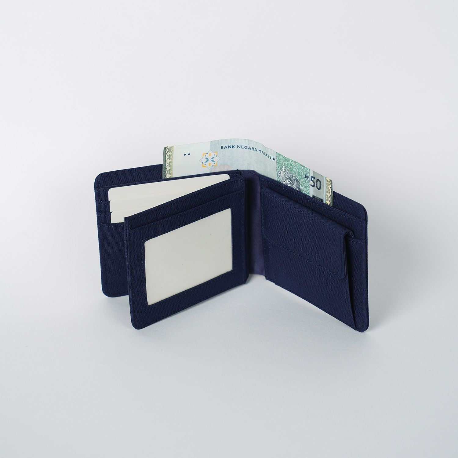 Crossing Bifold Wallet with Coin Pocket & Card Flap RFID