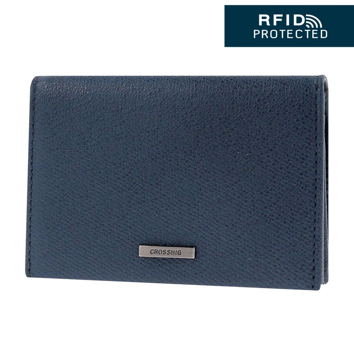 Crossing Elite Leather Leather Card Case With Magnet Closure RFID