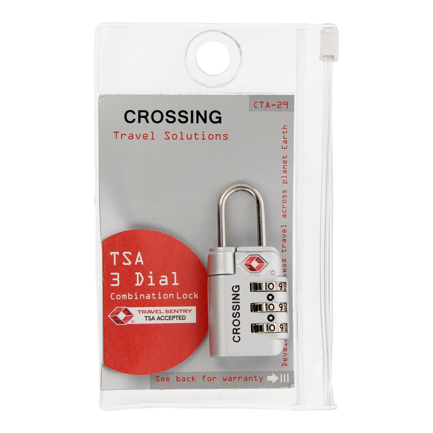 Crossing Travel Sentry Approved 3-Dial Combo Lock