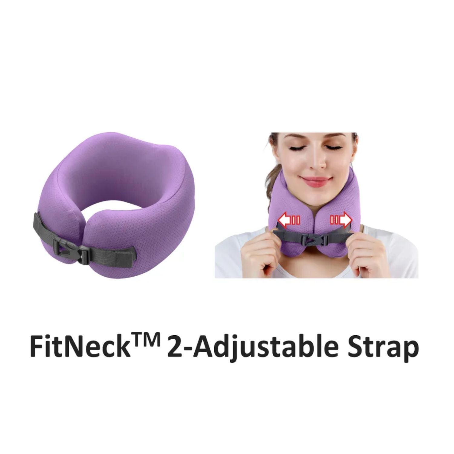 Easynap Foldable Pocket Travel Neck Pillow With Pouch Large