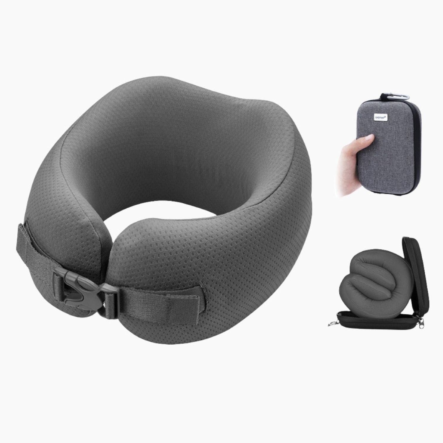 Easynap Foldable Pocket Travel Neck Pillow With Pouch Medium