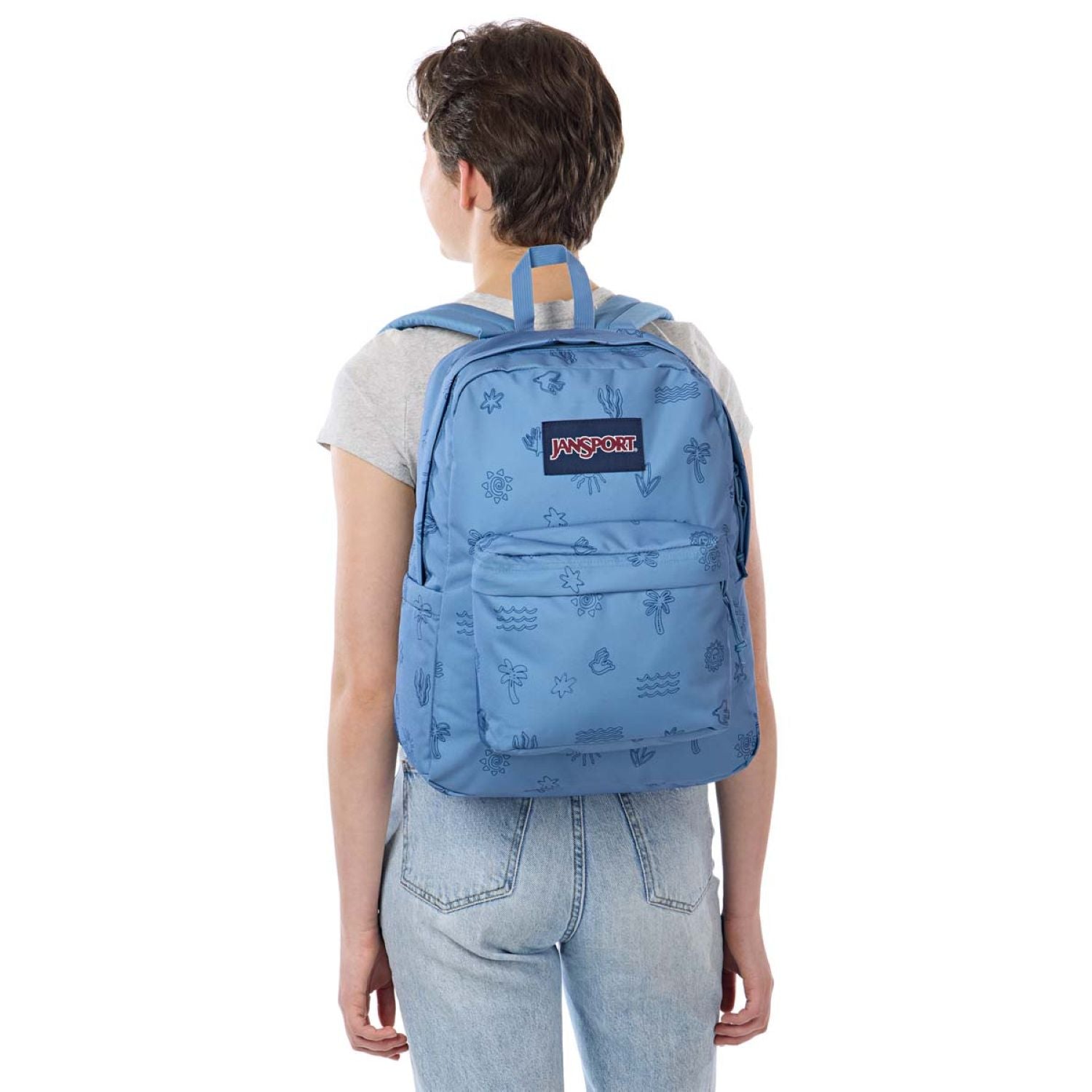 Jansport Superbreak Plus Backpack (Printed 1) (SA)