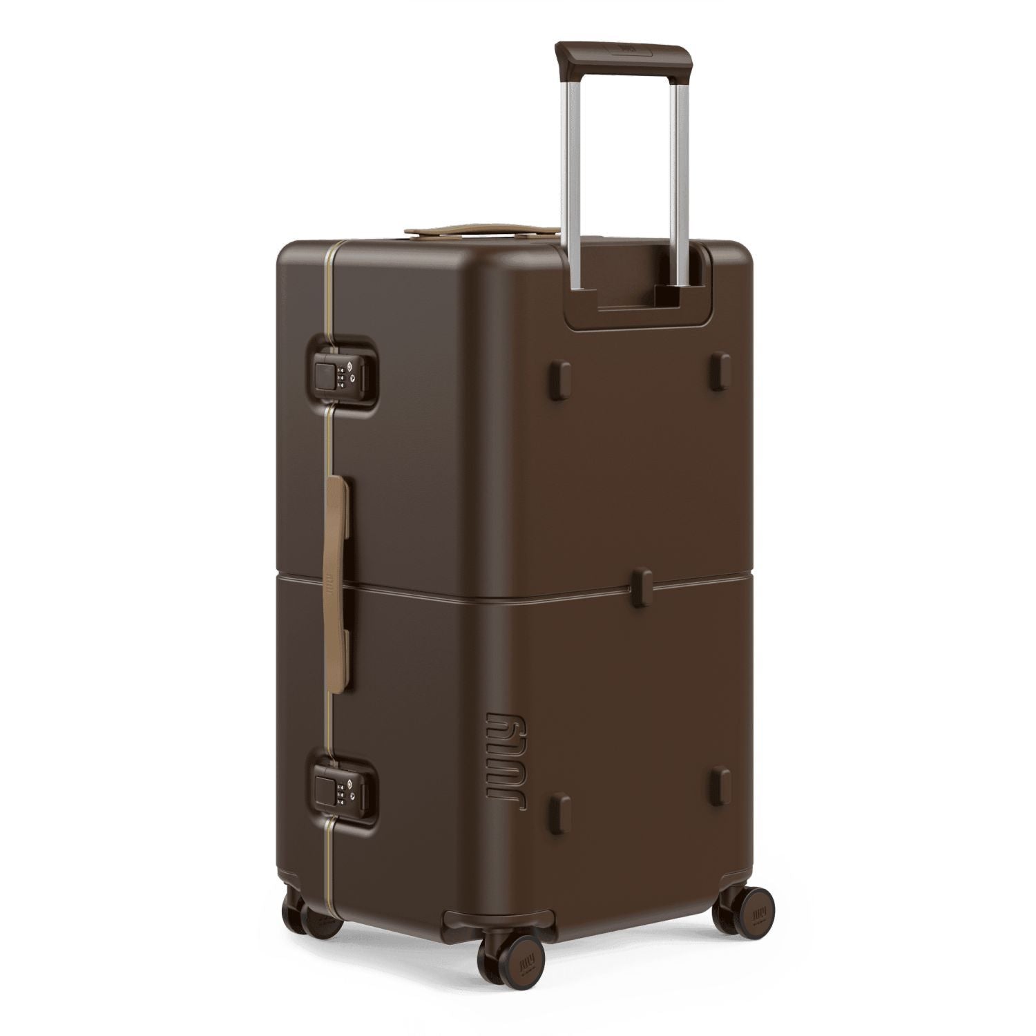 July Checked Trunk Polycarbonate Frame 28" Luggage