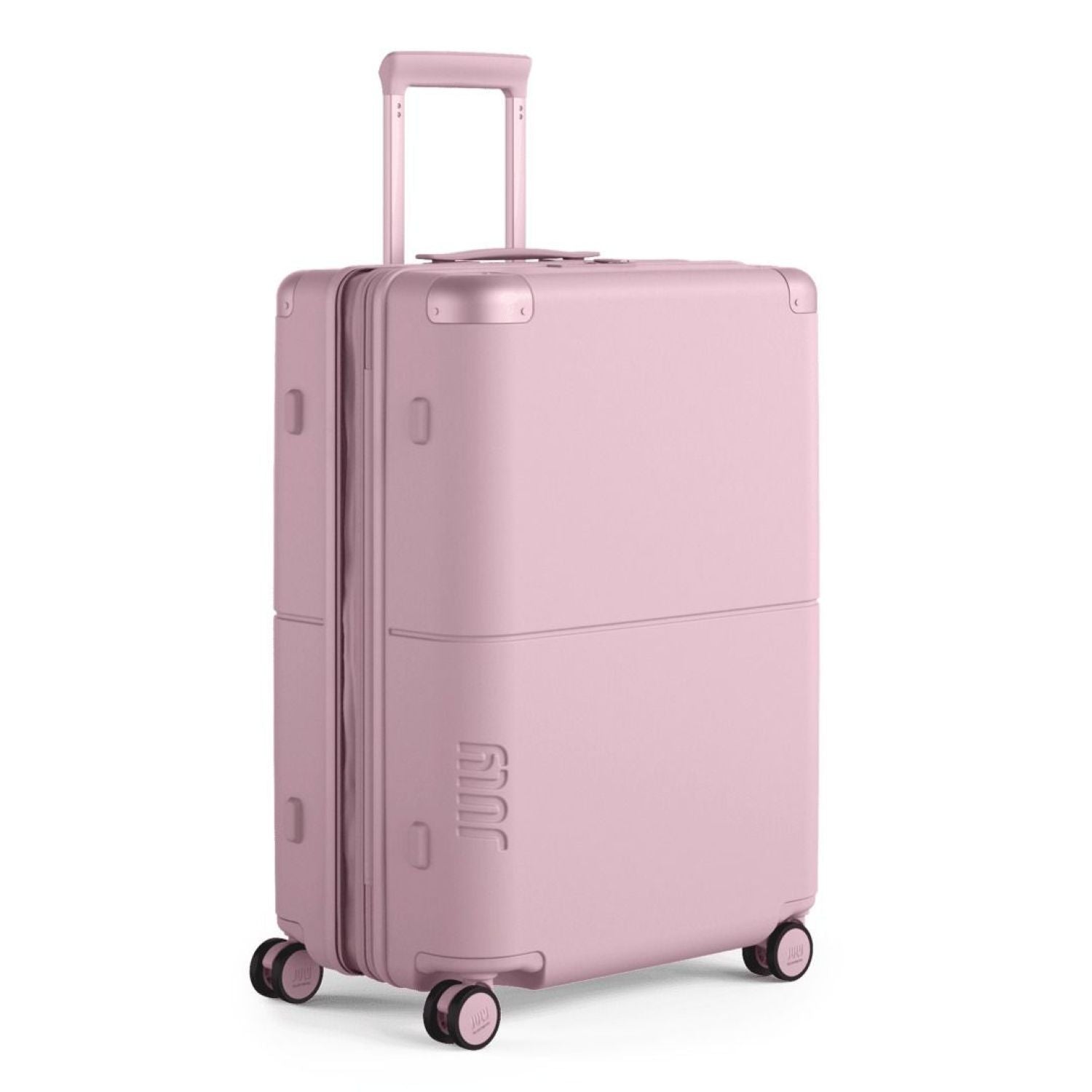 July Checked Expandable Polycarbonate With Casesafe Tracking 26" Luggage