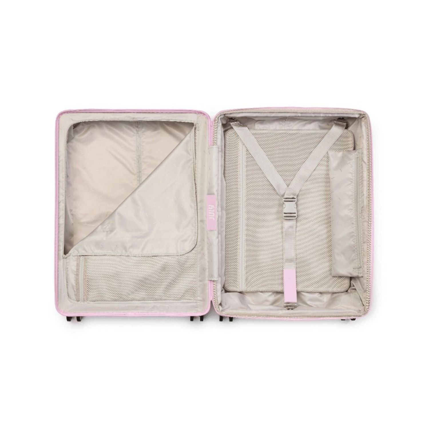 July Checked Expandable Polycarbonate With Casesafe Tracking 26" Luggage