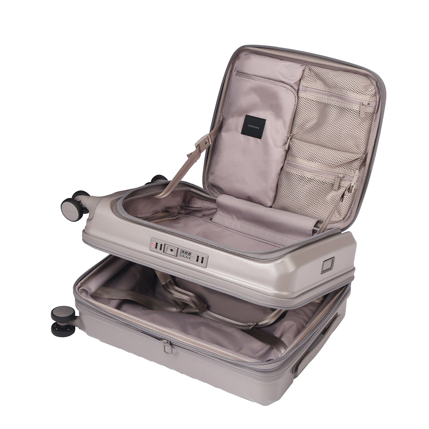 CROSSING INVI 20" Carry On Expandable Luggage With Front & Middle Access V3