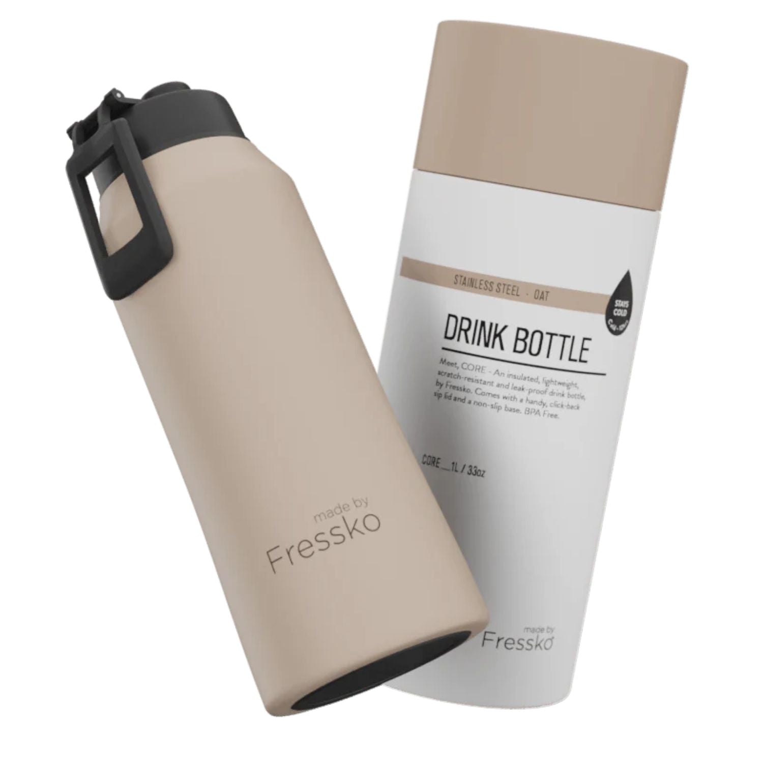 Made By Fressko Core 34oz Insulated Stainless Steel Drink Bottle