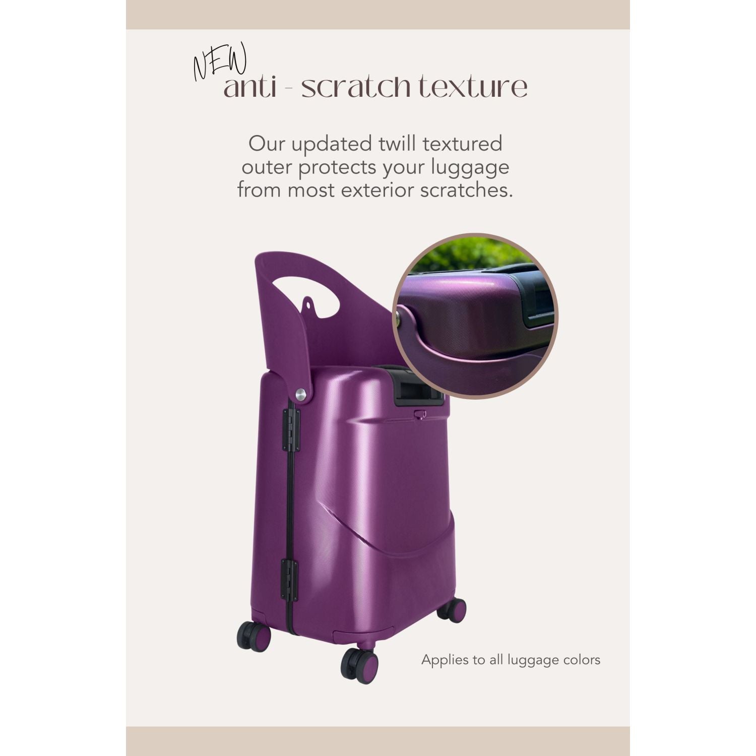 MiaMily Multicarry Carry On 18 Inch Luggage with Built-in Seat for Children (SA)