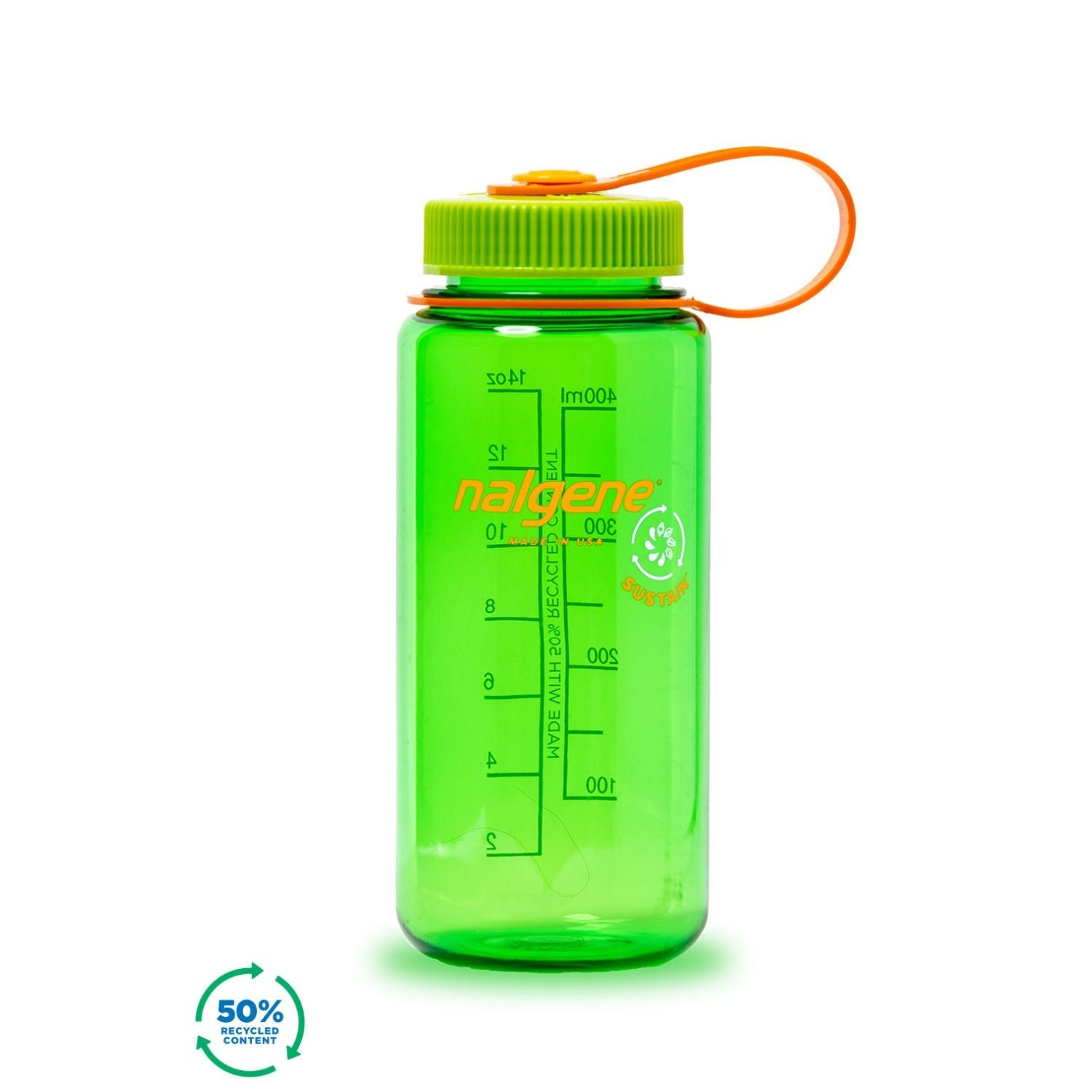 Nalgene 16oz Wide Mouth Sustain Water Bottle (Plain) (SA)