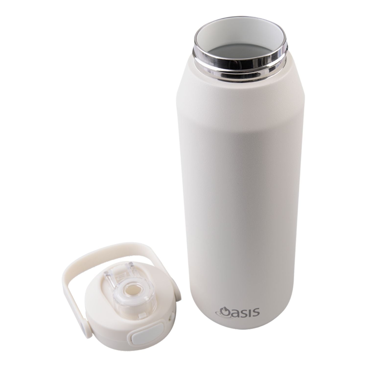 Oasis Ceramic Stainless Steel Triple Wall Capri Quick Release Drink Bottle 1L