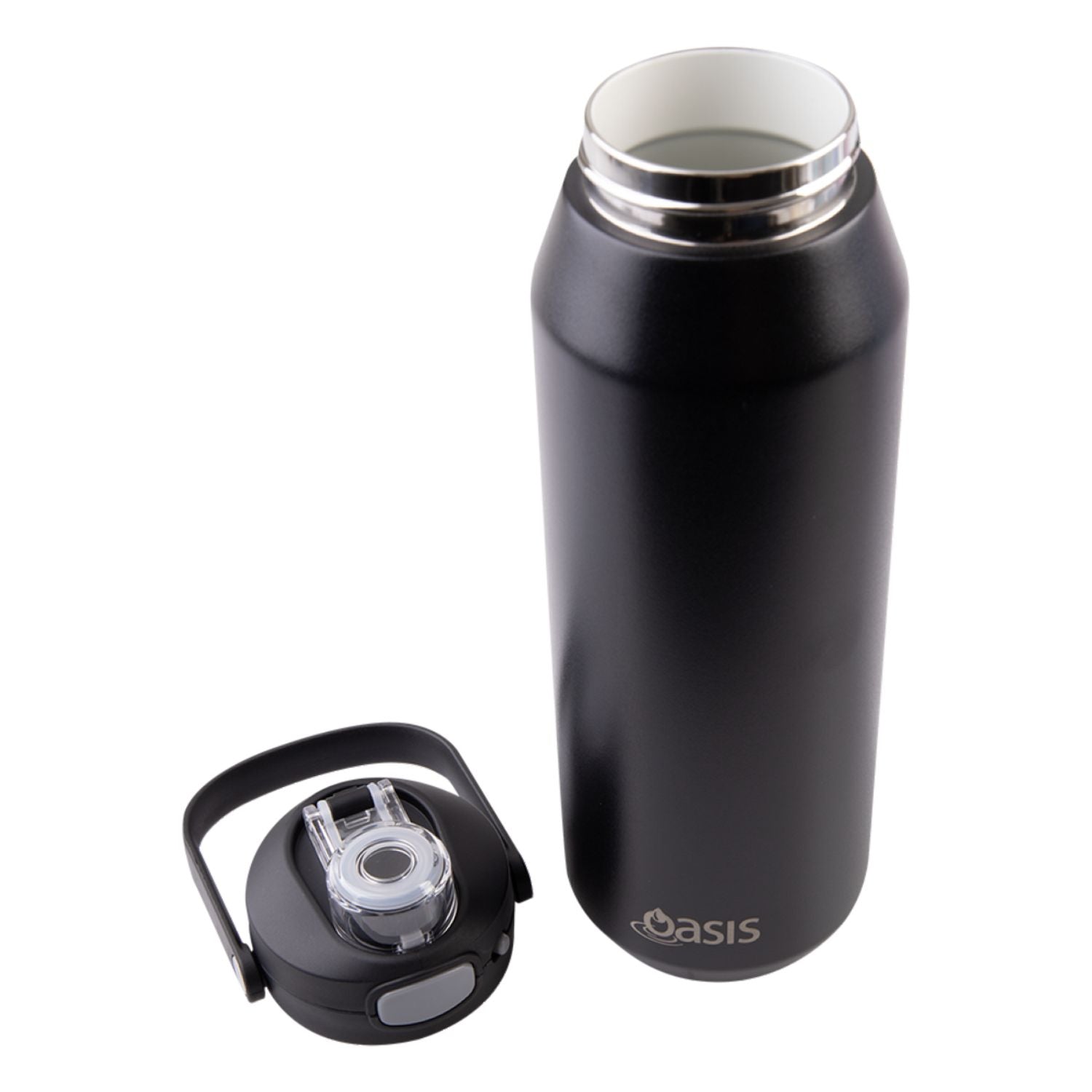 Oasis Ceramic Stainless Steel Triple Wall Capri Quick Release Drink Bottle 1L