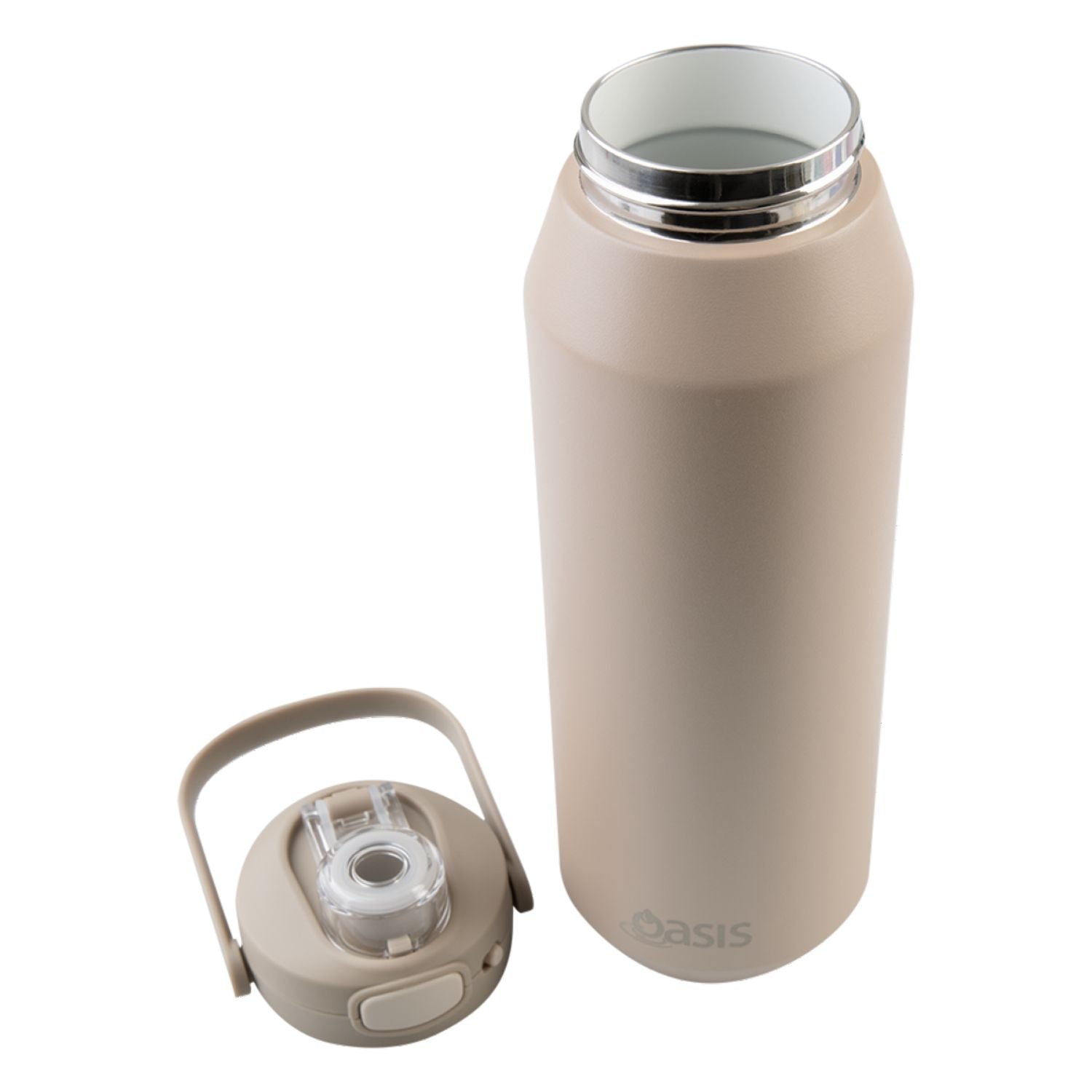 Oasis Ceramic Stainless Steel Triple Wall Capri Quick Release Drink Bottle 1L