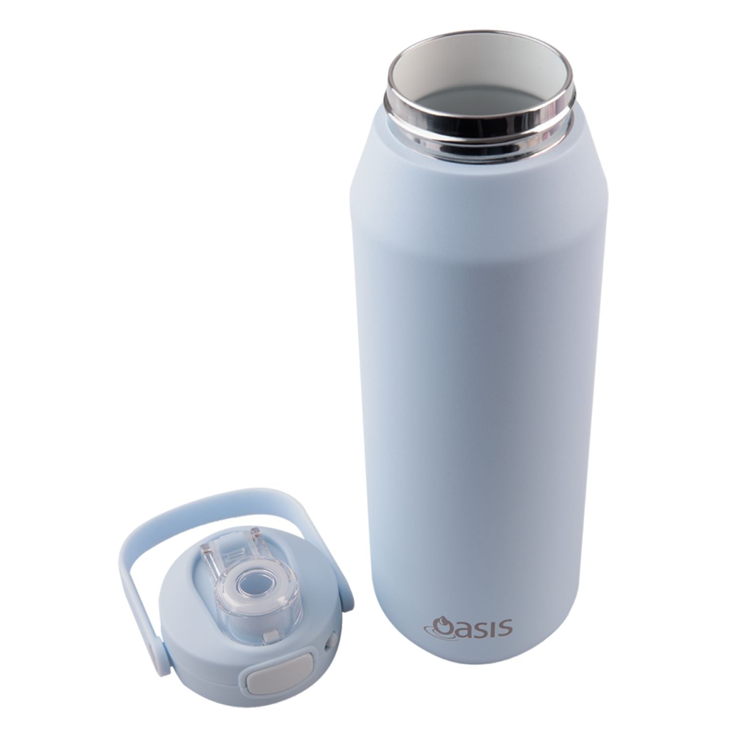 Oasis Ceramic Stainless Steel Triple Wall Capri Quick Release Drink Bottle 1L