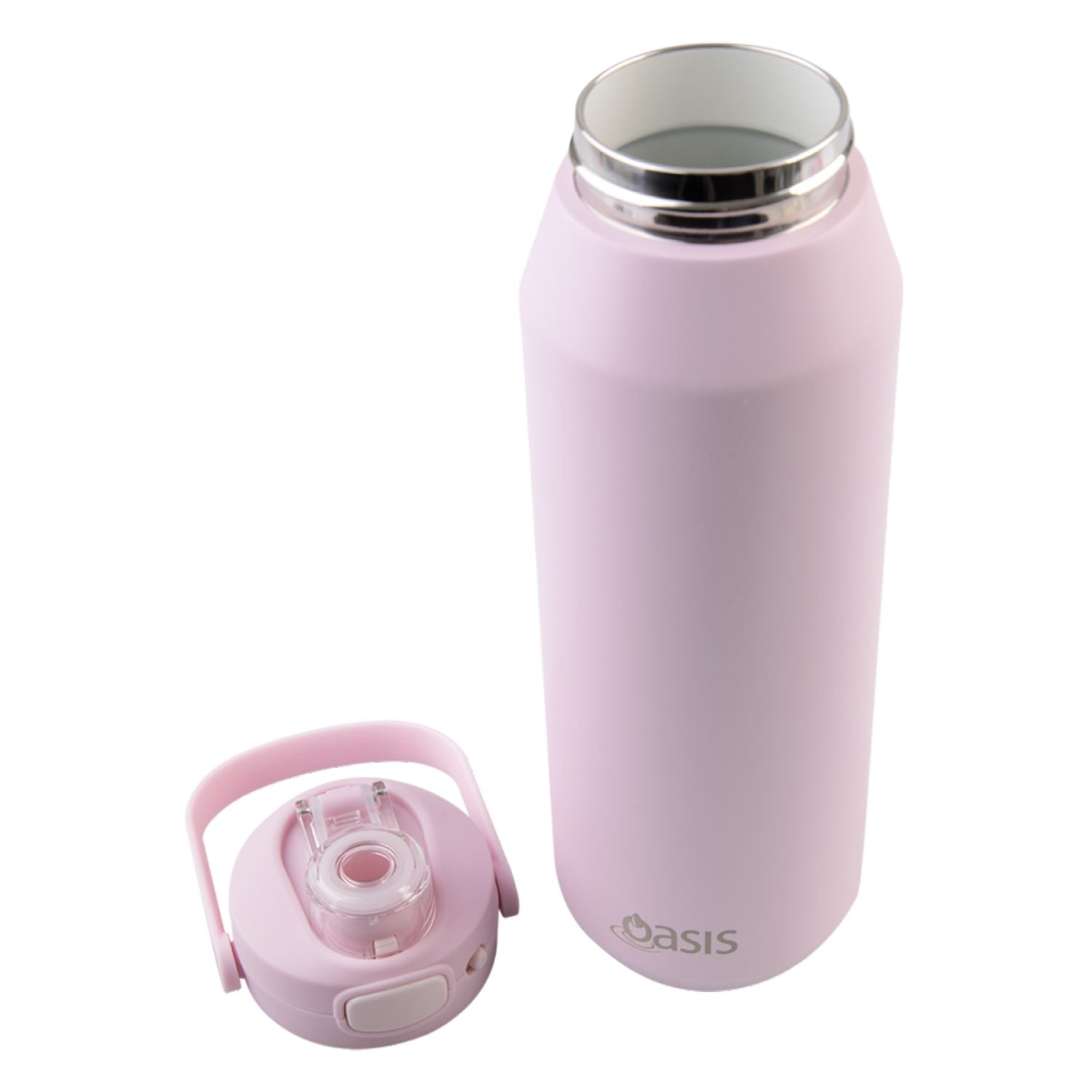 Oasis Ceramic Stainless Steel Triple Wall Capri Quick Release Drink Bottle 1L