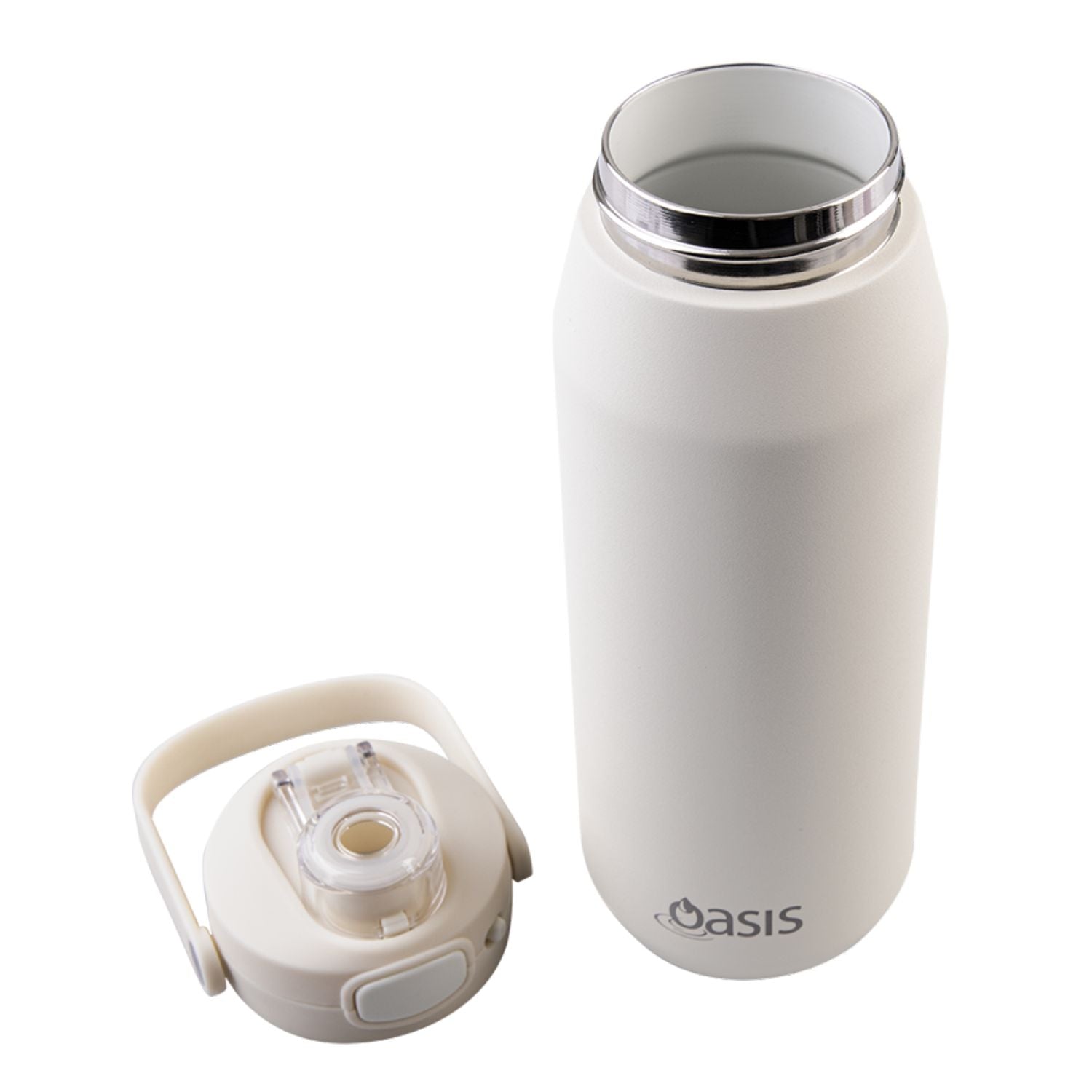 Oasis Ceramic Stainless Steel Triple Wall Capri Quick Release Drink Bottle 750ML