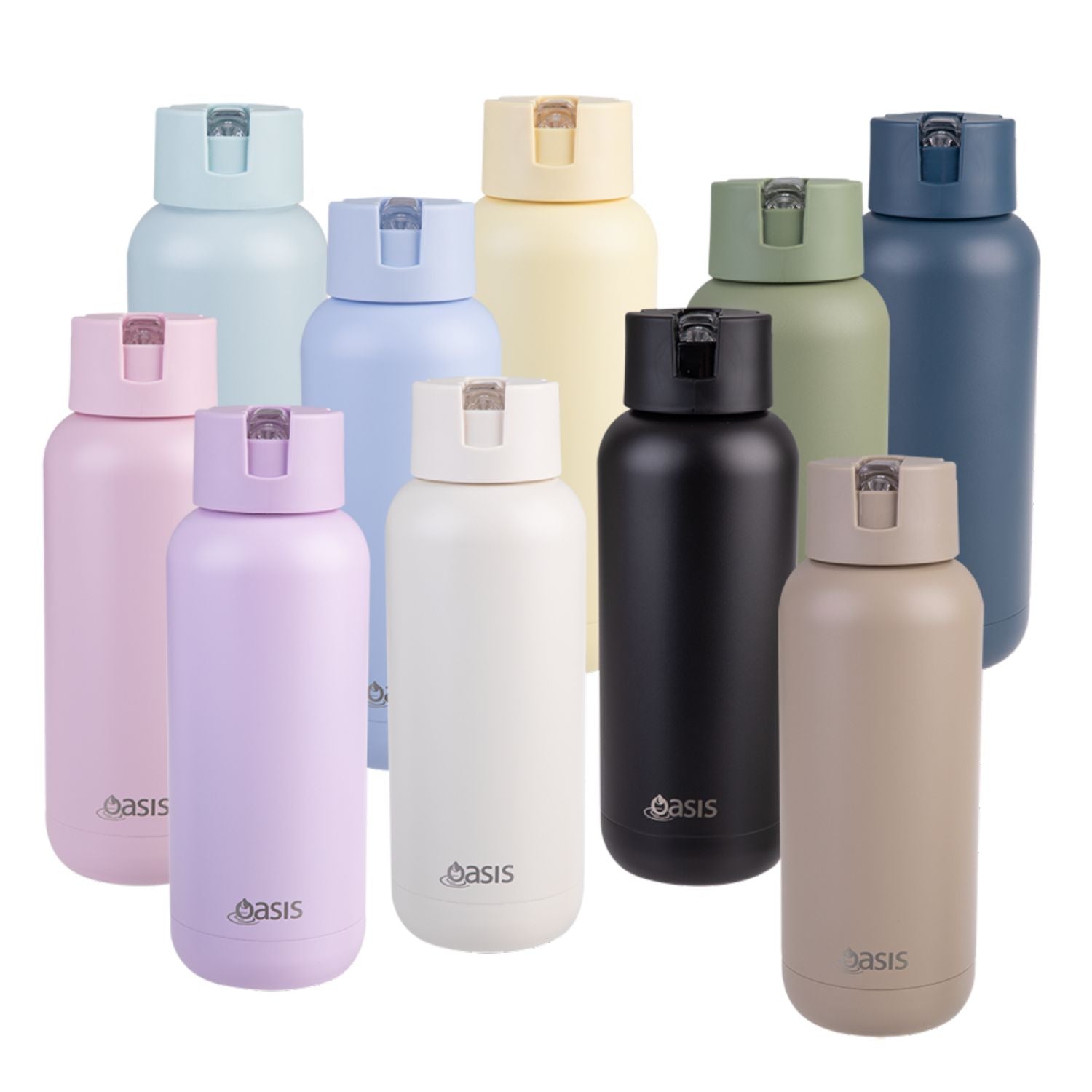 Oasis Stainless Steel Insulated Ceramic Moda Bottle 1L