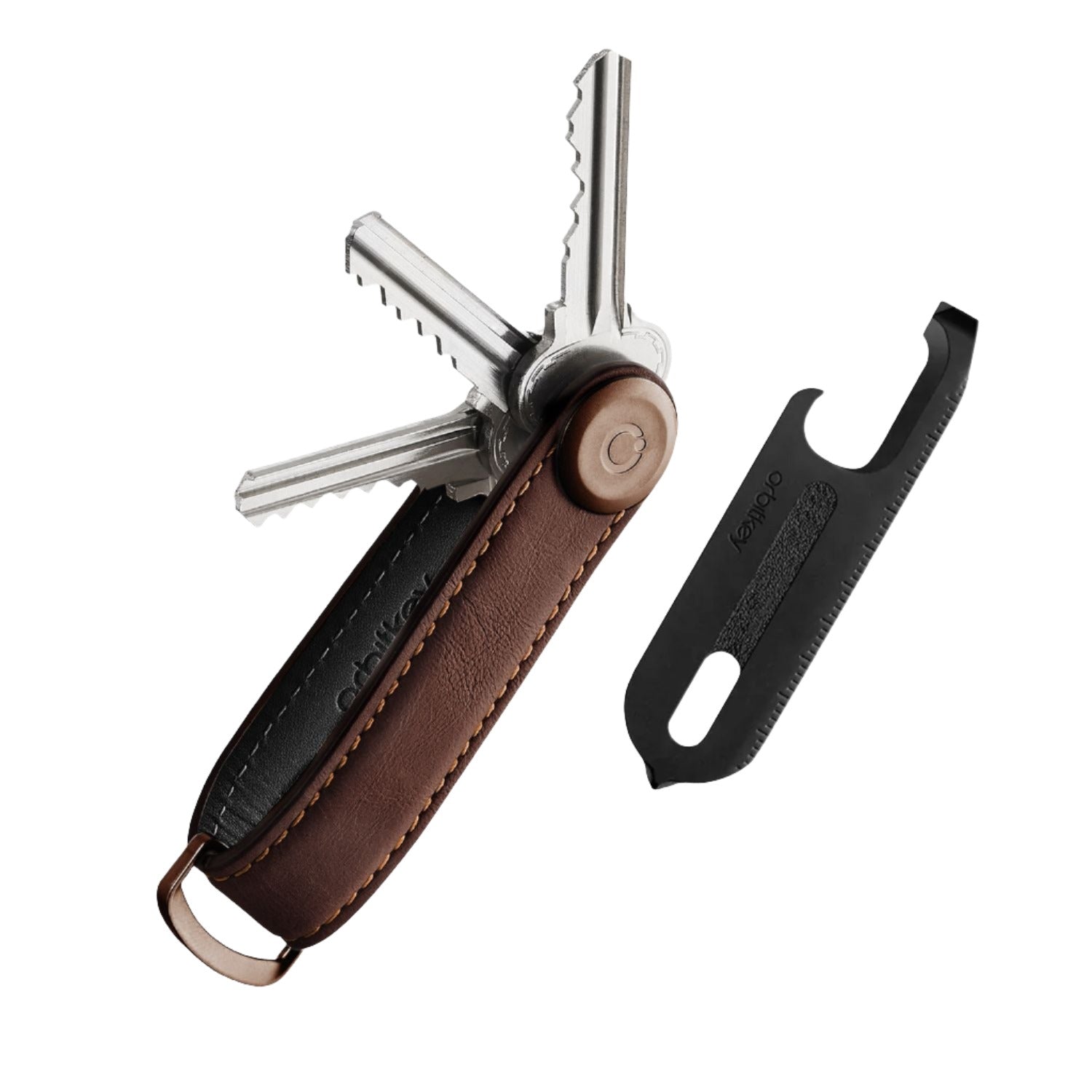 Orbitkey 2.0 Leather Key Organiser + Multi-Tool | Gifts & Lifestyle, Home Organizers, Key Organizers, Travel Accessories, Travel Necessities | Orbitkey Key Organizers