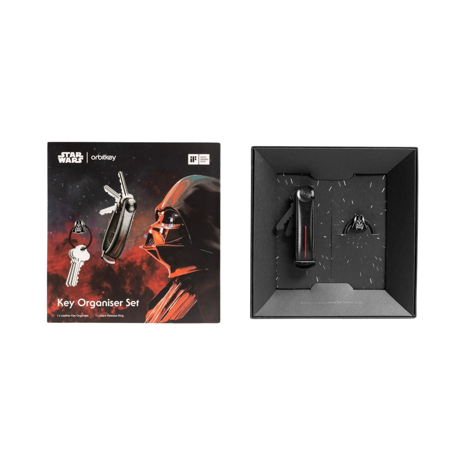 Orbitkey Star Wars Leather Key Organiser + Ring V2 Kit