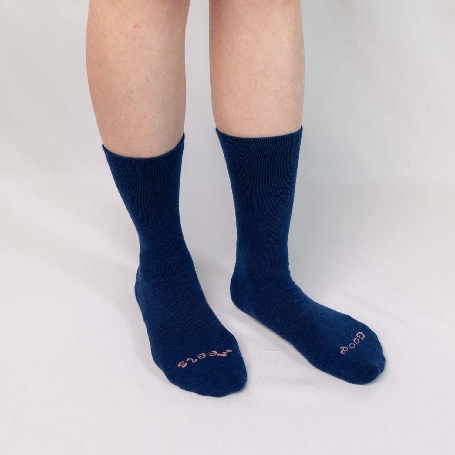 Paire Merino Wool-Blend Calf Sock (Stormy Blue)