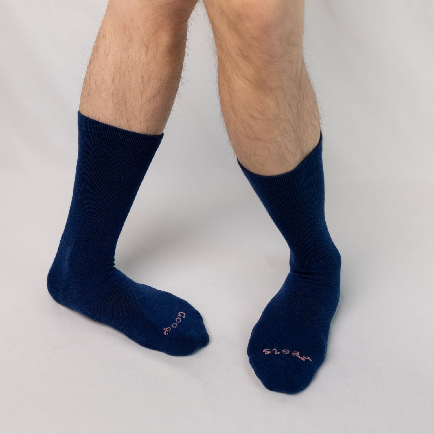 Paire Merino Wool-Blend Calf Sock (Stormy Blue)