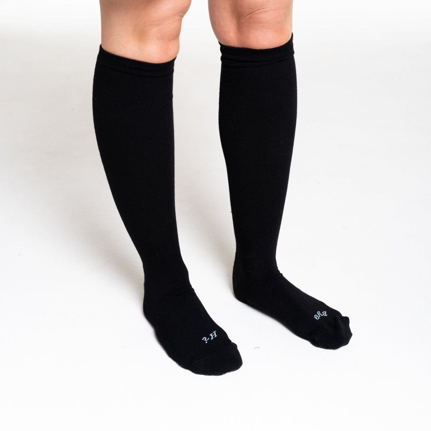 Paire Merino Wool-Blend Compression Sock (Black)