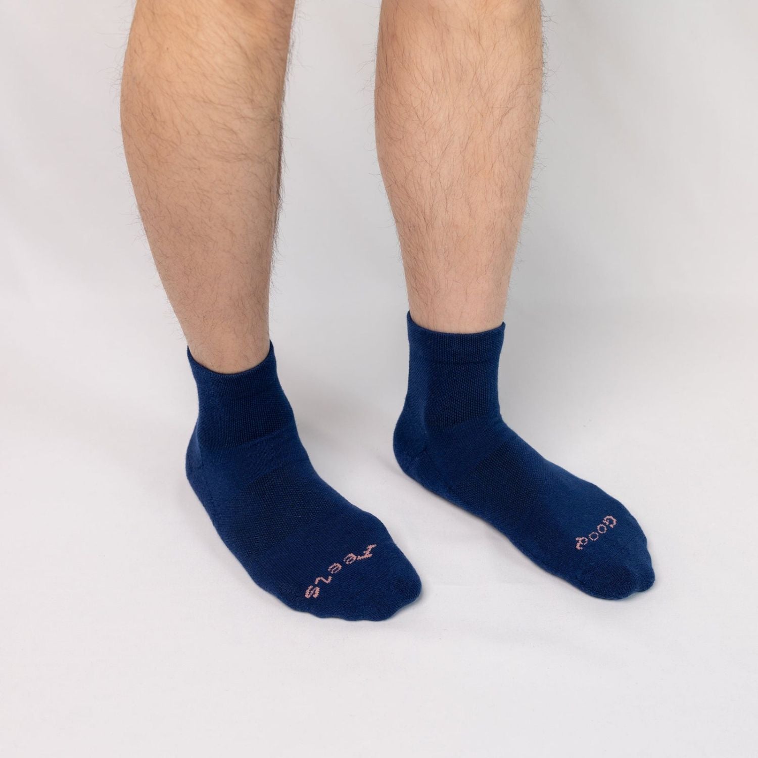 Paire Merino Wool-Blend Quarter Sock (Stormy Blue)