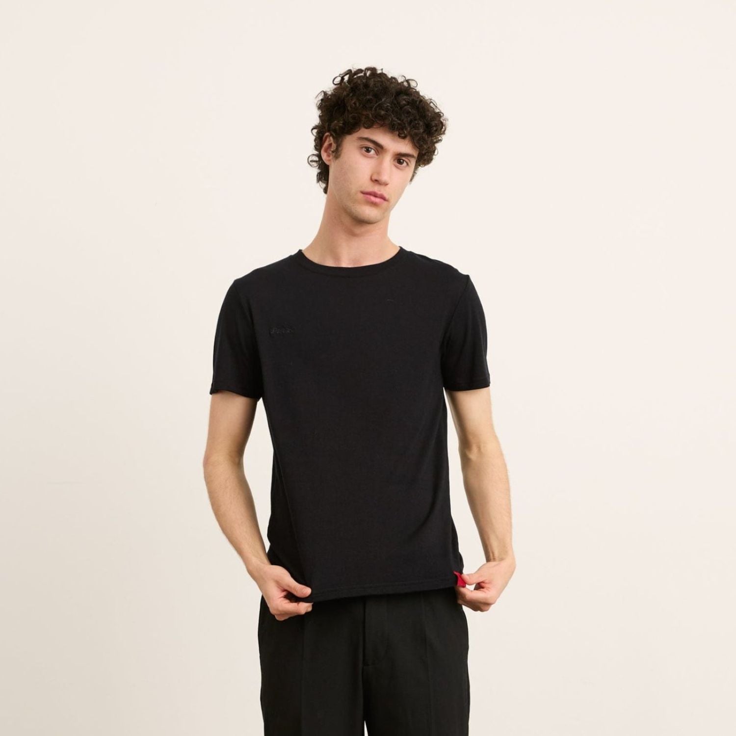 Paire Merino Wool-Blend T-Shirt Unisex (Black)