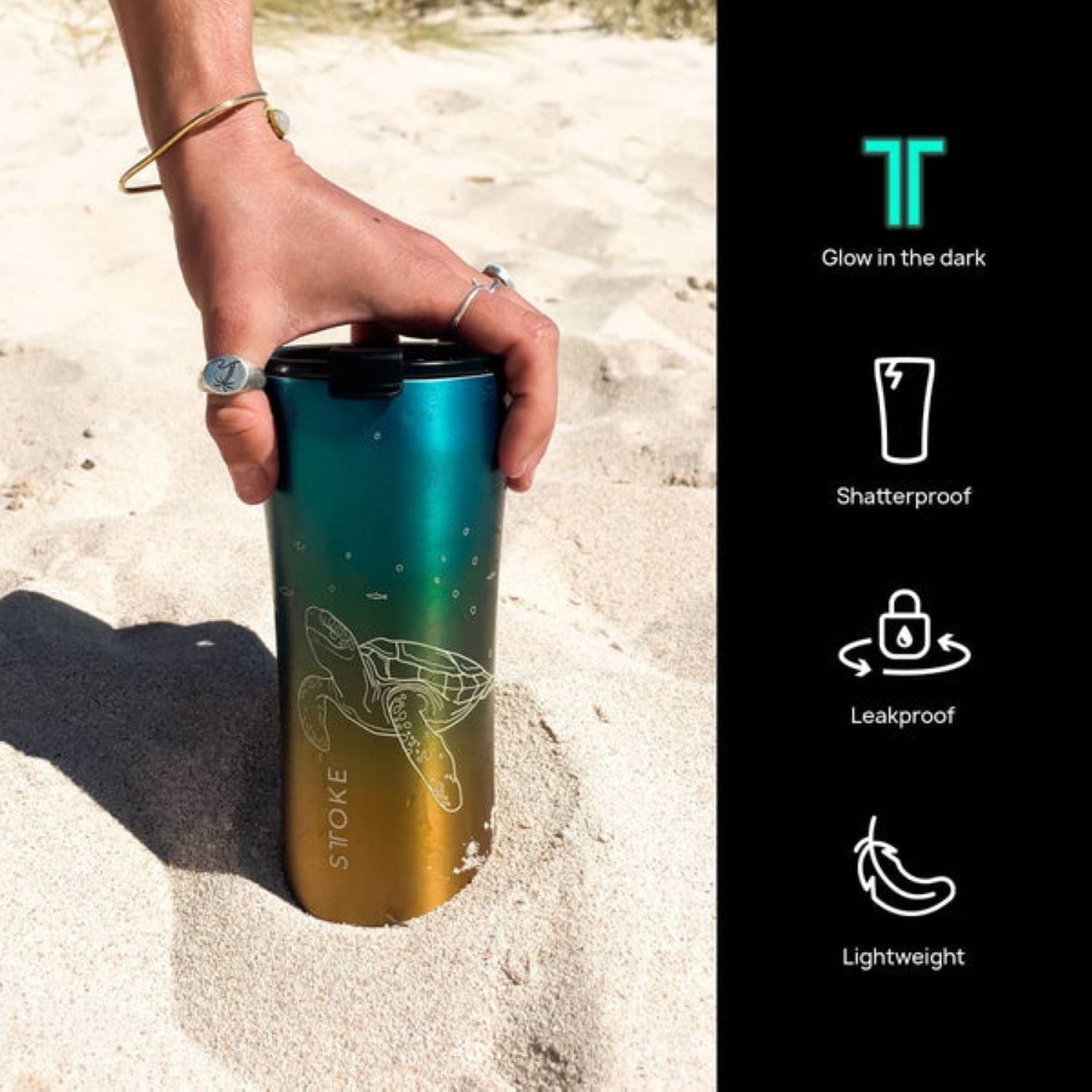 STTOKE Limited Edition Leakproof Ombre Ocean Insulated Cup 12oz | Cups and Tumblers, Gifts & Lifestyle, Travel Accessories, Water Bottles | STTOKE-10