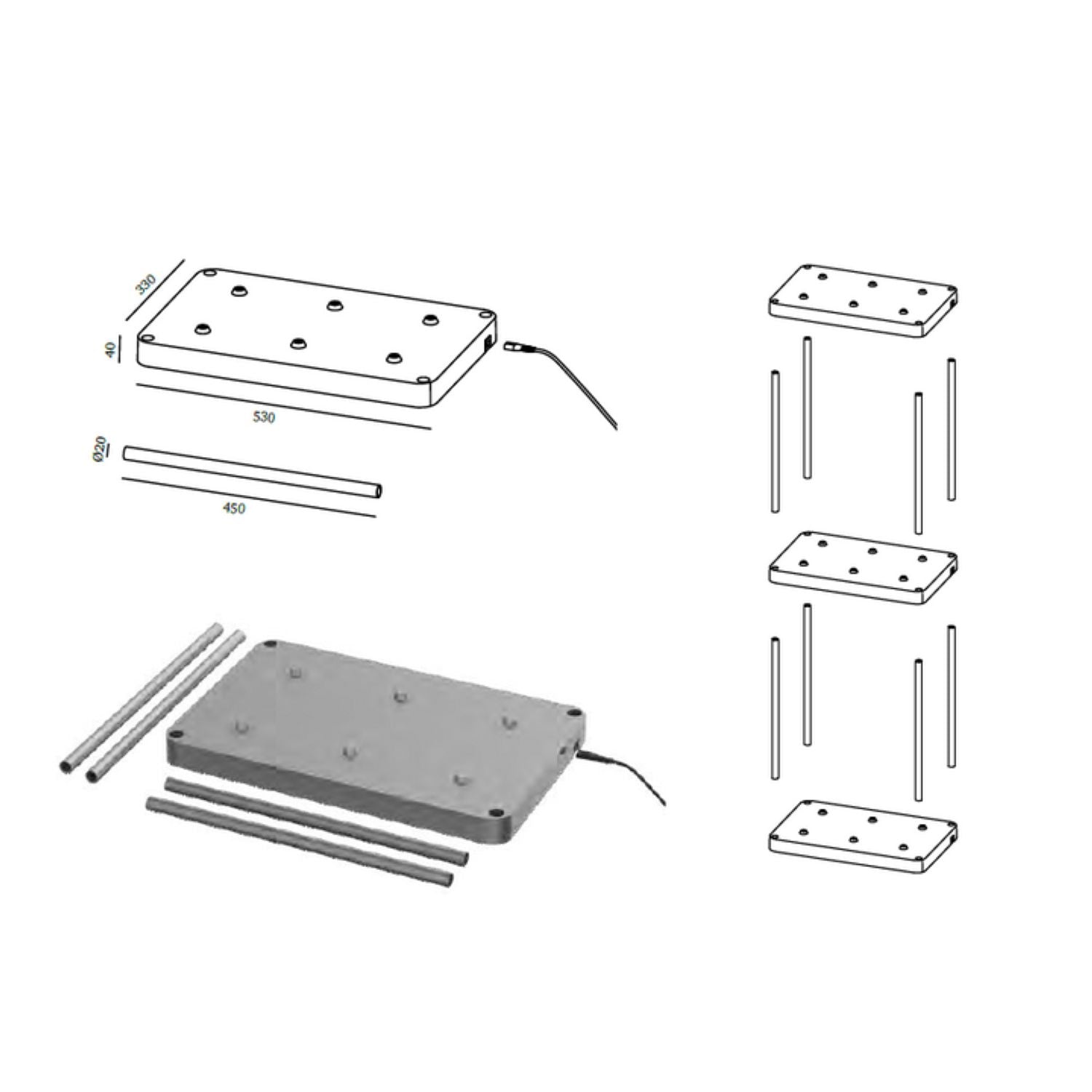 Ubiqua Multiple Charging Station